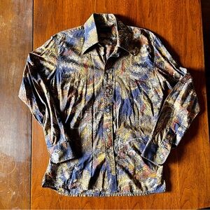 Men's Casual Button Down Shirt - Multicolor